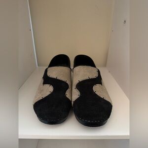 Dansko clog size 36 tan grey black